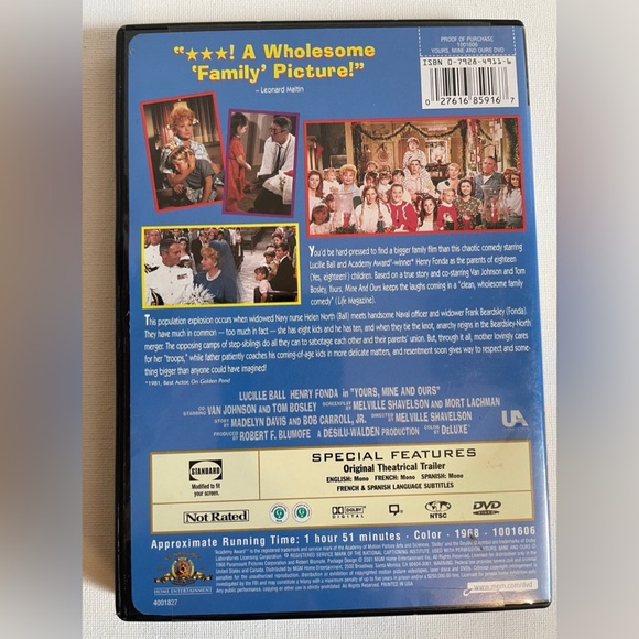 Yours, Mine and Ours (DVD, 1968)
New! - Picture 2 of 4